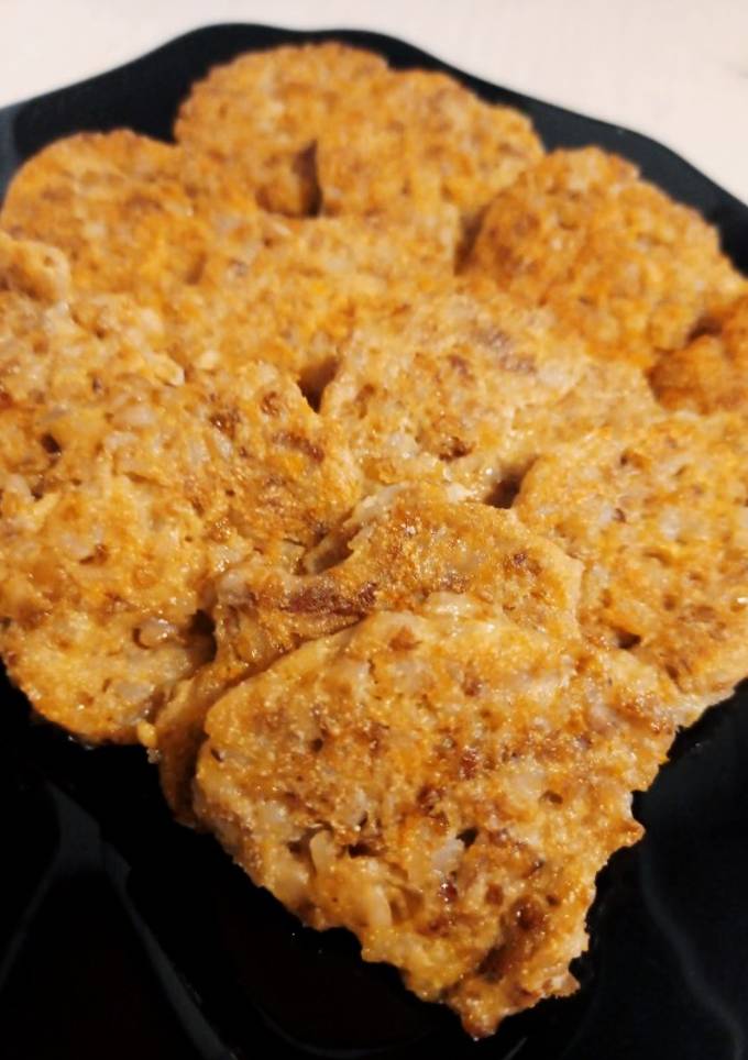 Гречані оладки з курячими шлунками 😋