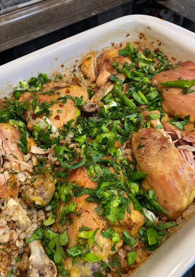 Гречка з курочкою😋