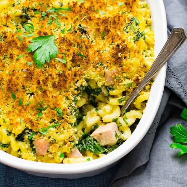 southern ham and kale hot dish