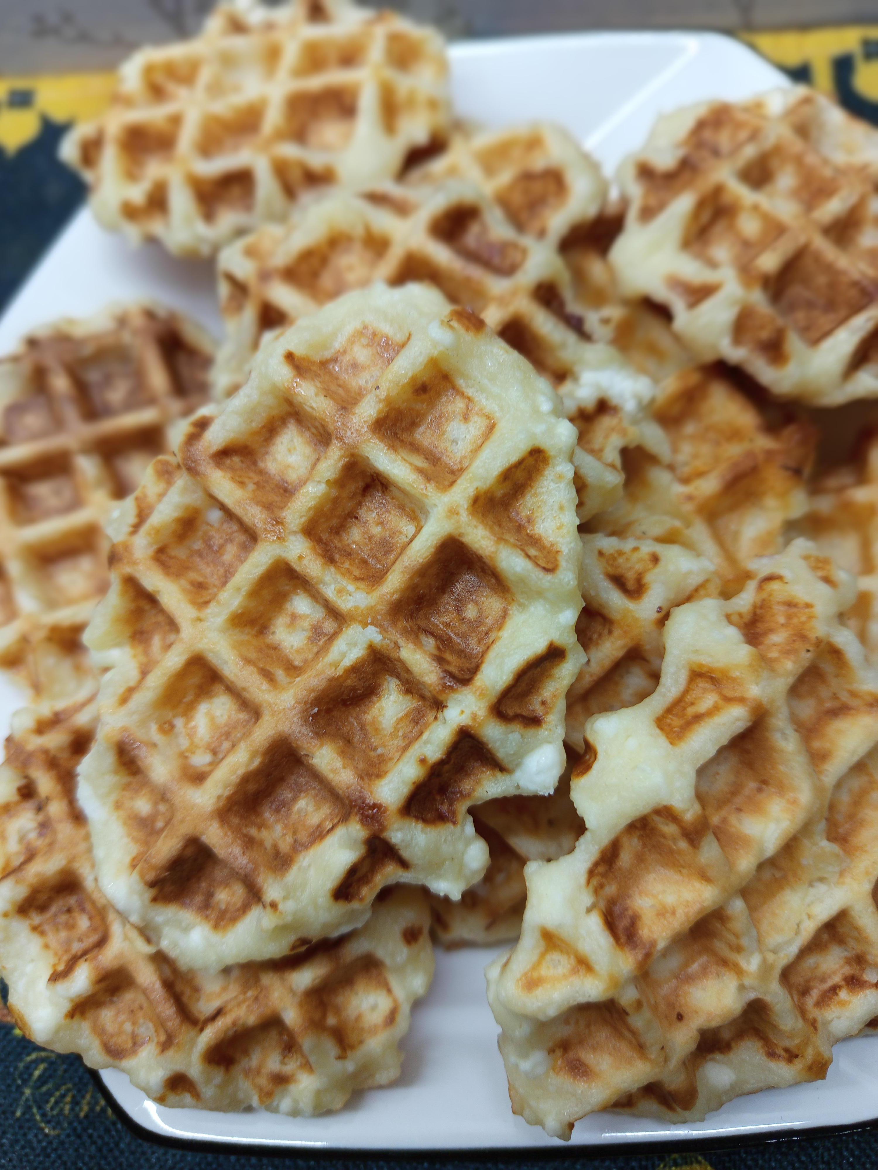 Вафлі з кисломолочного сиру та йогурту