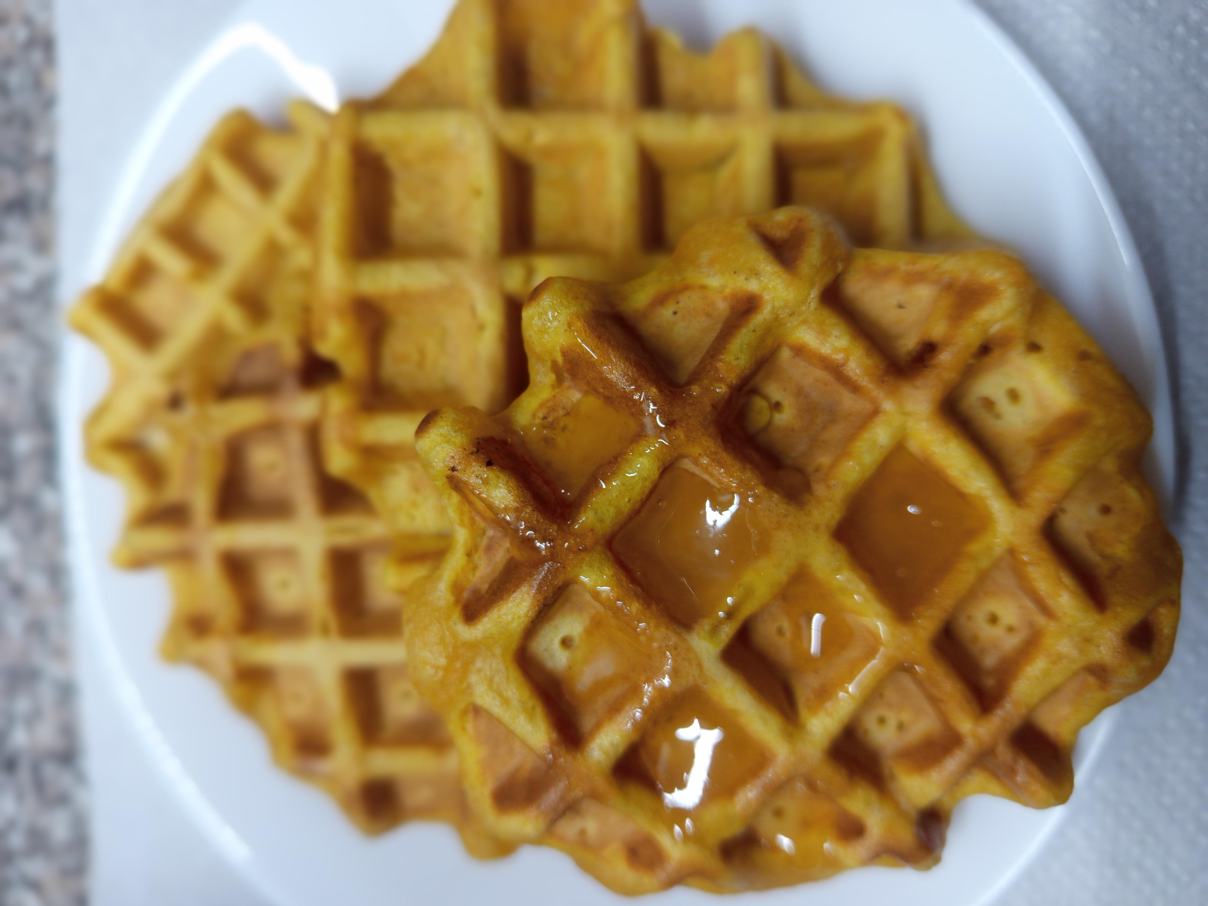 Солодкі вафлі з гарбузом