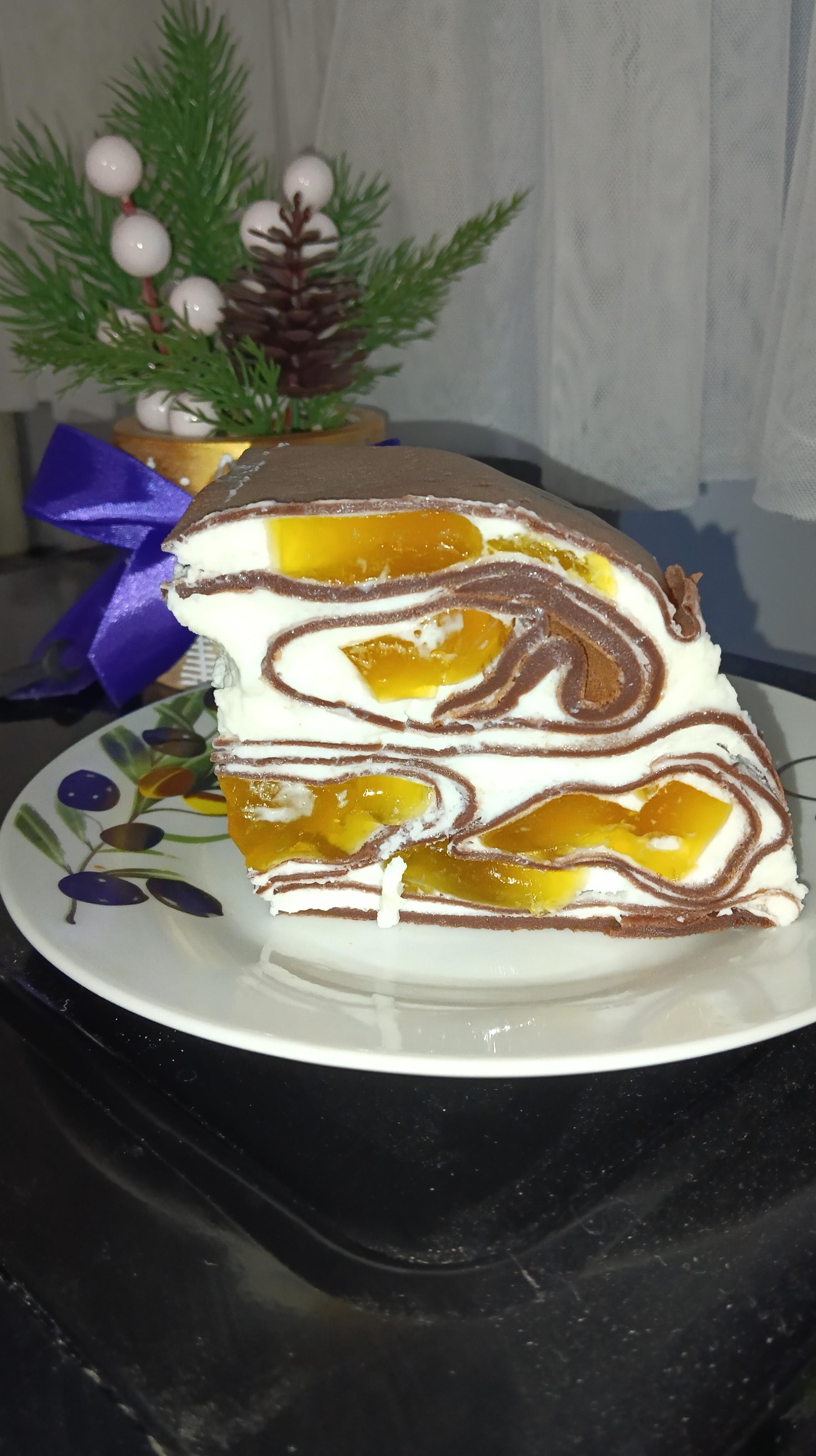 Торт з шоколадних млинців