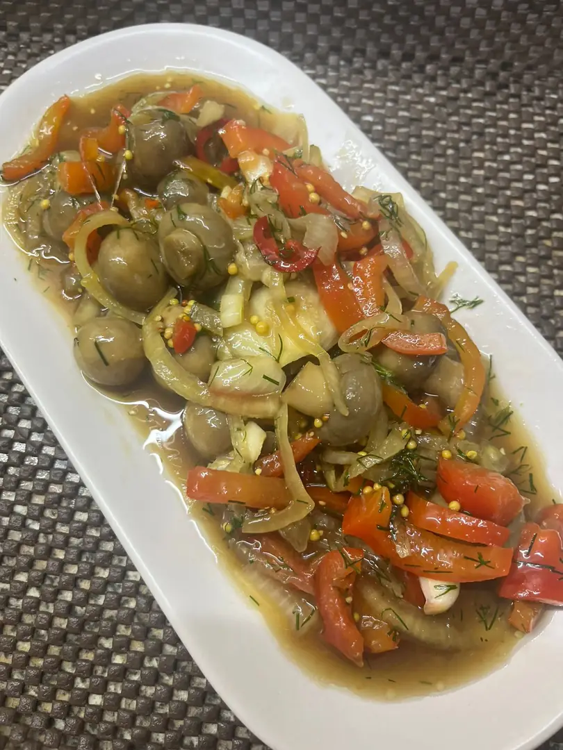 Мариновані печериці з "Вогником"