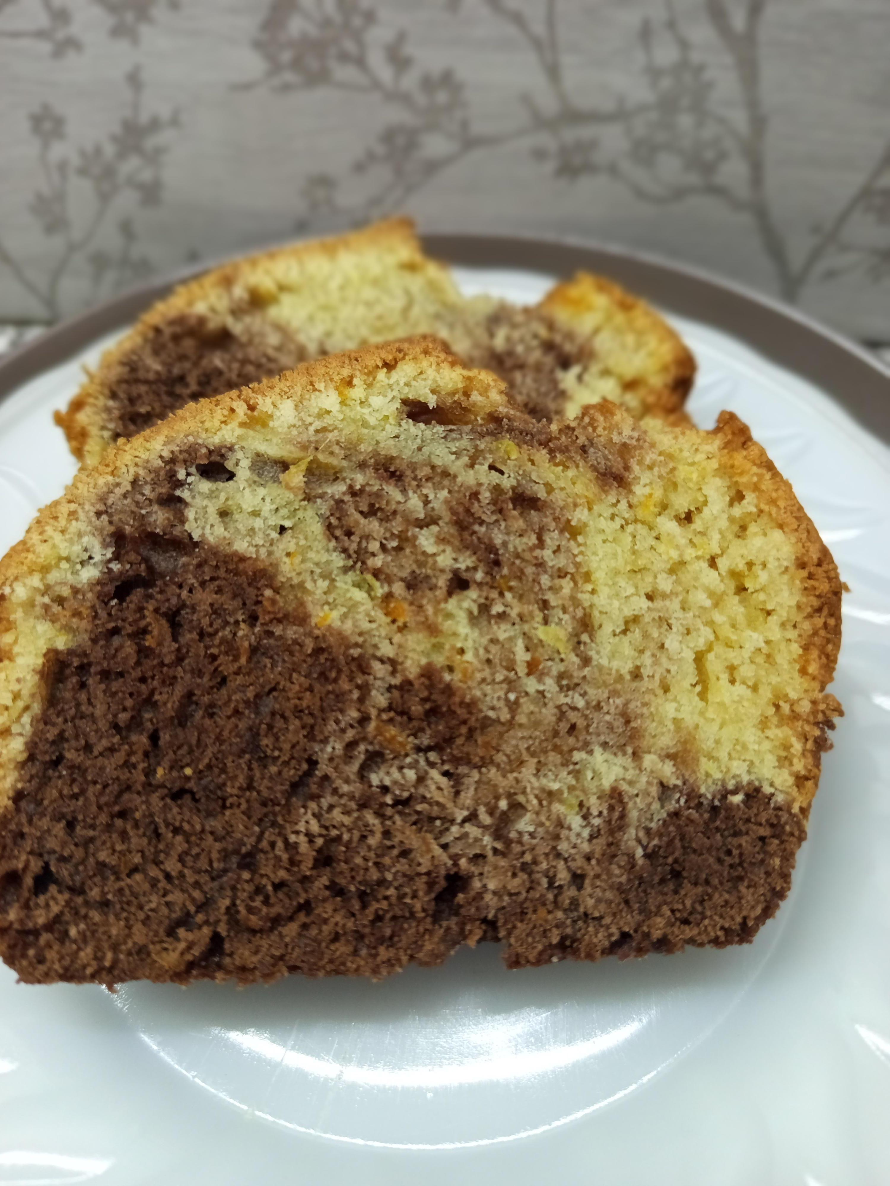 Постний цитрусово-шоколадний кекс