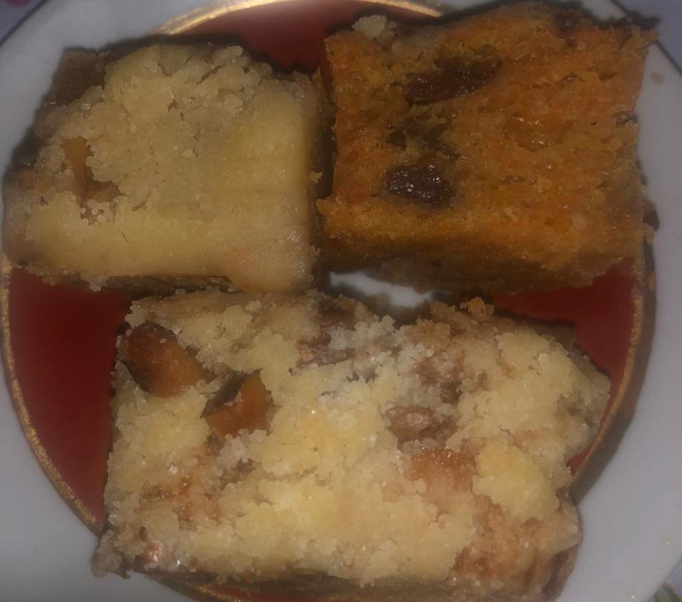 Пісний морковний кекс зі штрейзелем