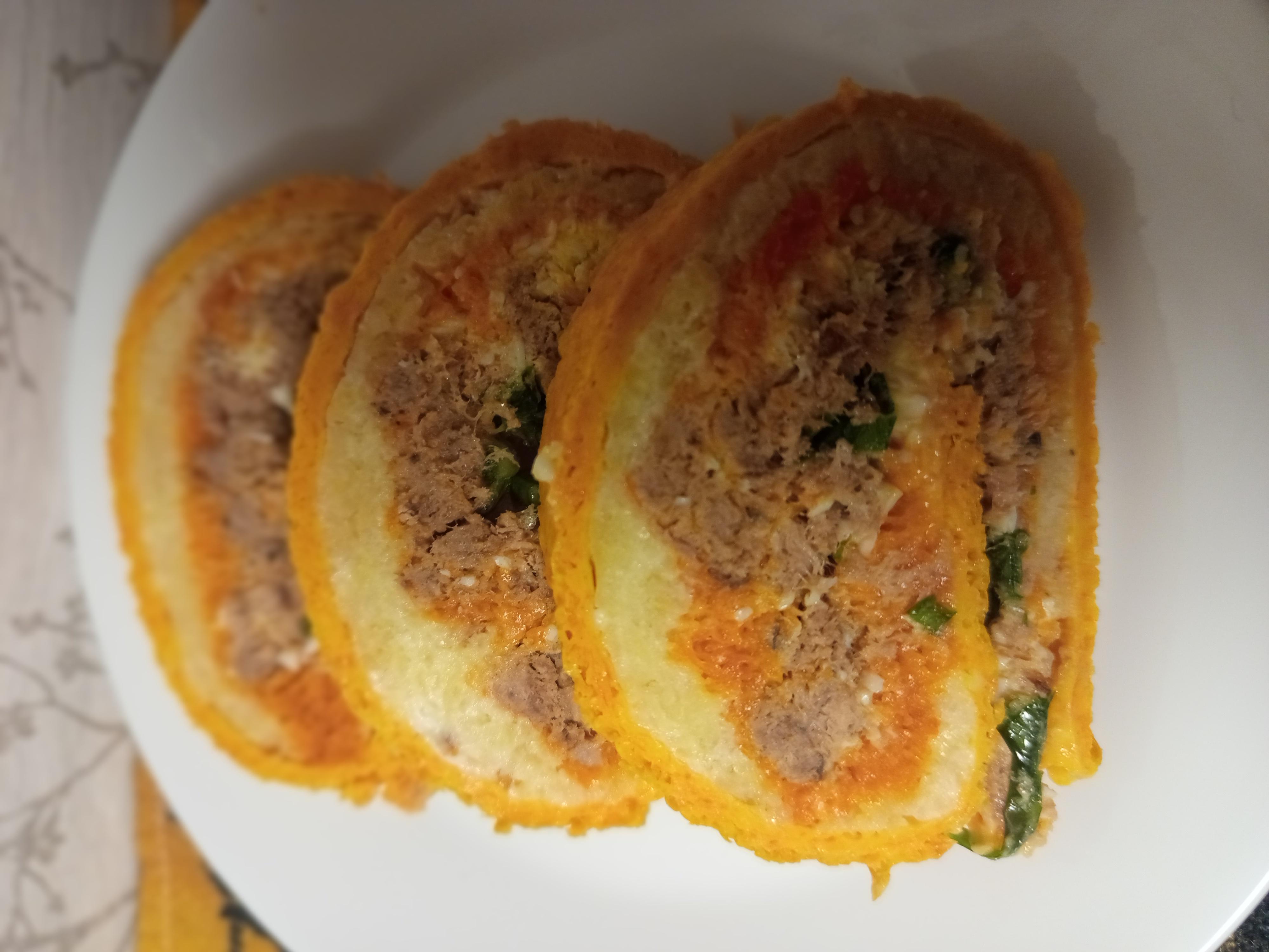 Салат "Мімоза" в рулеті