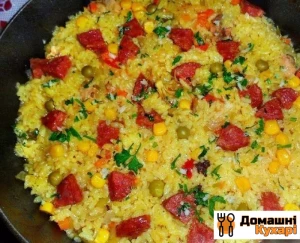 Іспанська паелья з куркою