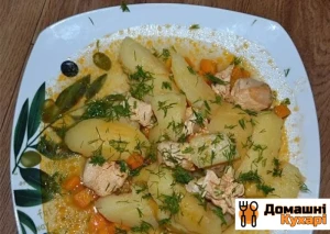 Печеня з курки в мультиварці