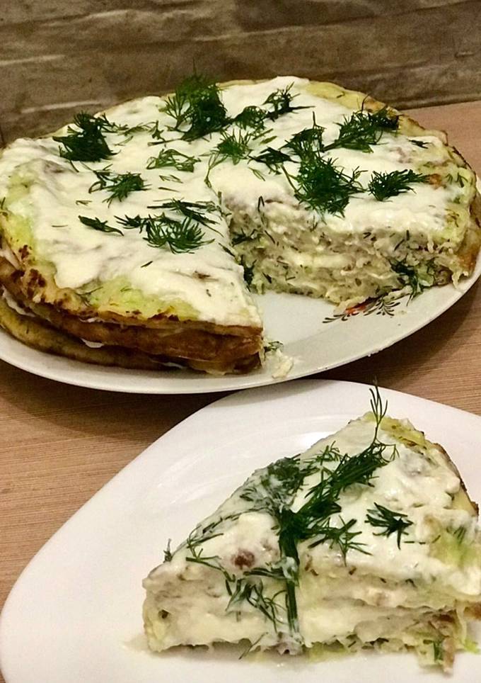Кабачковий торт з сиром🧀