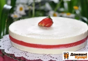 Полуничний чізкейк без випічки