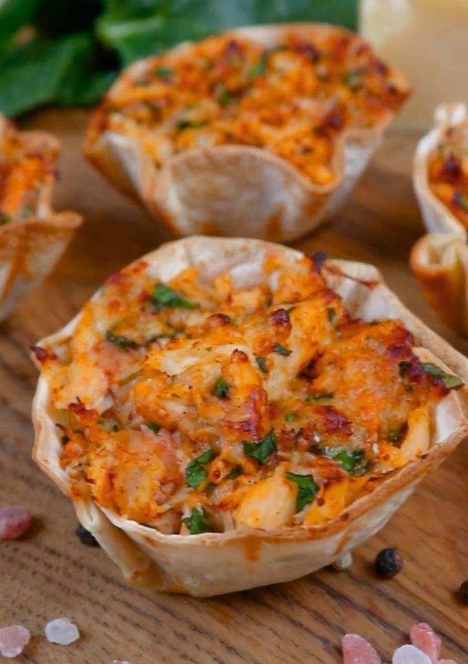 Кошики з куркою та сиром 🍗