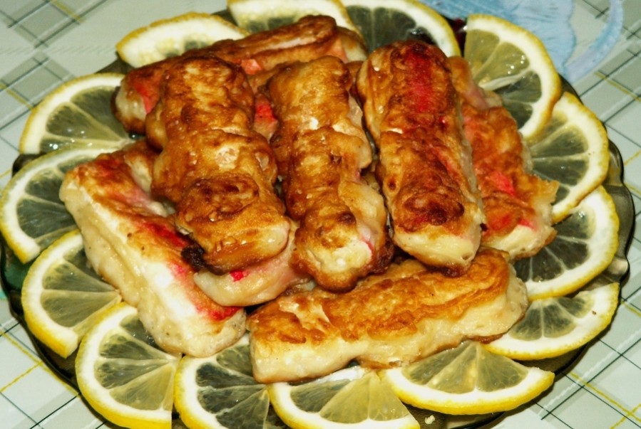 крабові палички у клярі