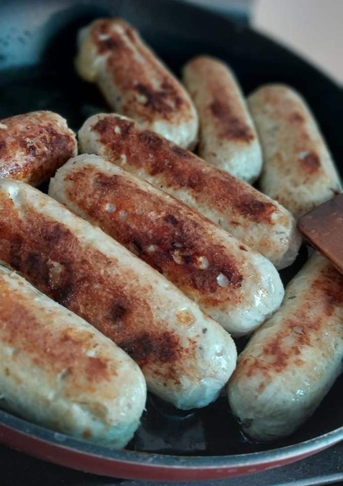 Курячі ковбаски з сиром🧀