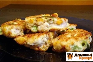Курячі оладки з кукурудзою