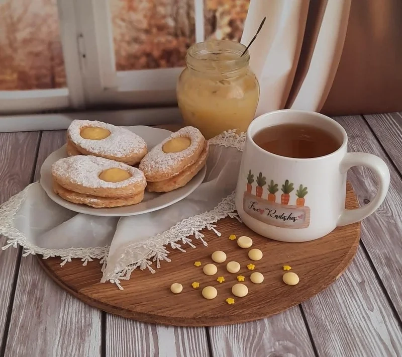 Великоднє печиво з лимонним курдом