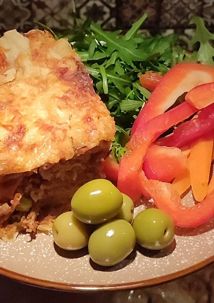 Лазанья болоньєзе з овочами та тістом філо😋
