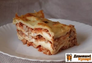 Лазанья без соусу «бешамель»