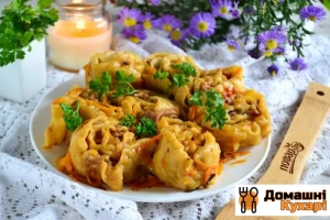 Ледачі пельмені на сковороді