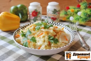 Ледачі вареники з капустою