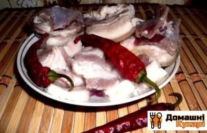 Мариноване сало з часником