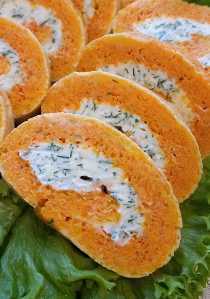 Морковний рулет