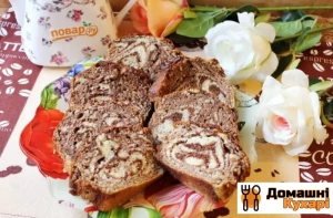 Мармуровий кекс на кефірі