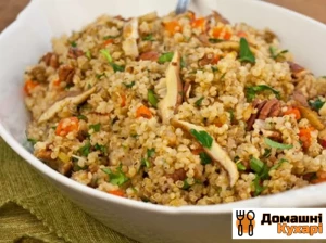 Плов з кіноа з грибами
