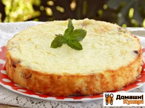 Рисова запіканка з сиром і грушею