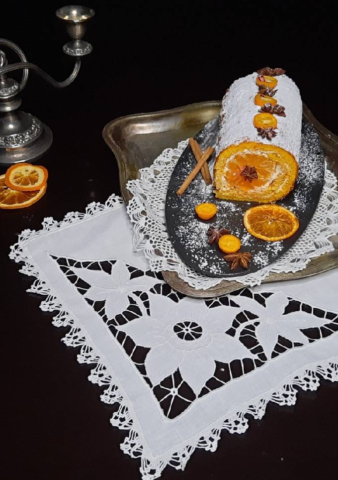 Рулет з мандаринами