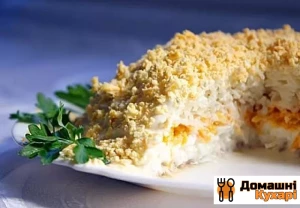 Салат «мімоза» з сиром і маслом