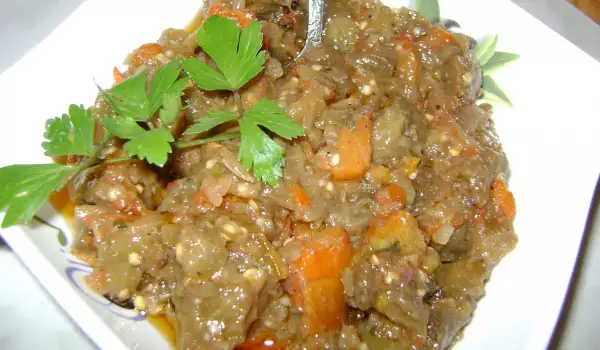 Салата от патладжани (кьопоолу)