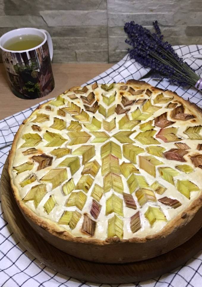 Сирний пиріг з румбамбаром без цукру🥧
