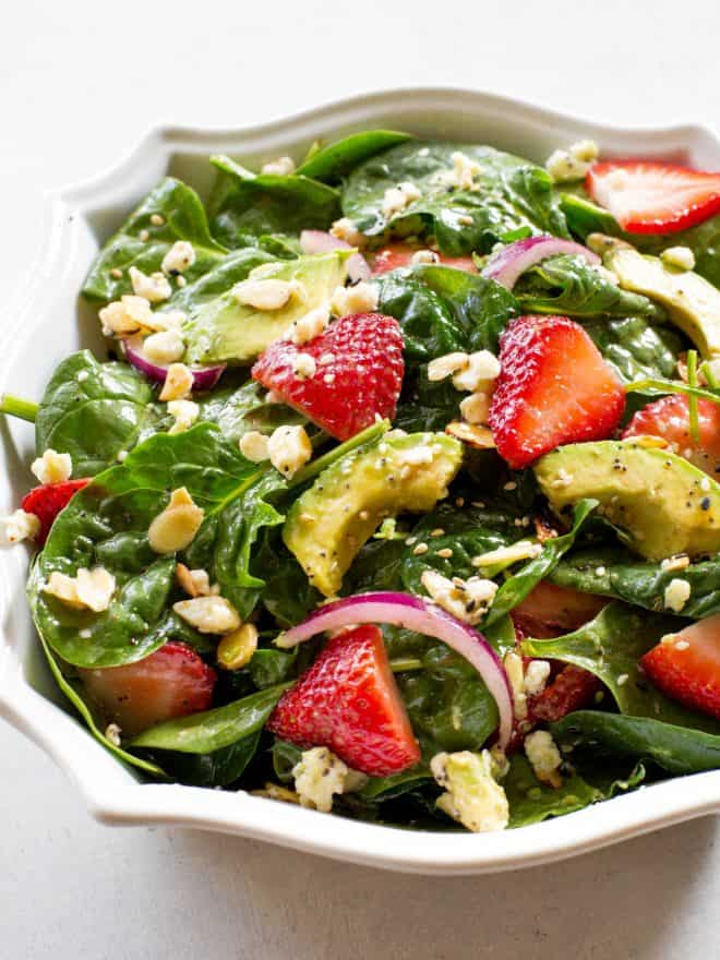 strawberry spinach salad