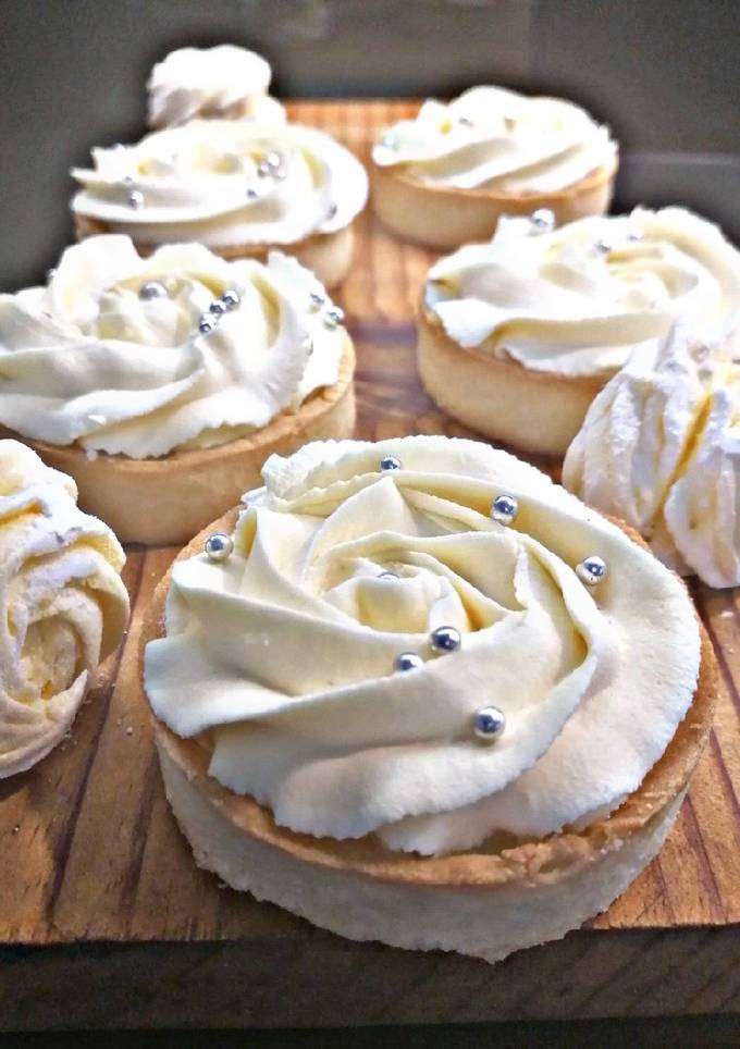 Тарталетки з лимонним курдом і ганашем на білому шоколаді 🧁
