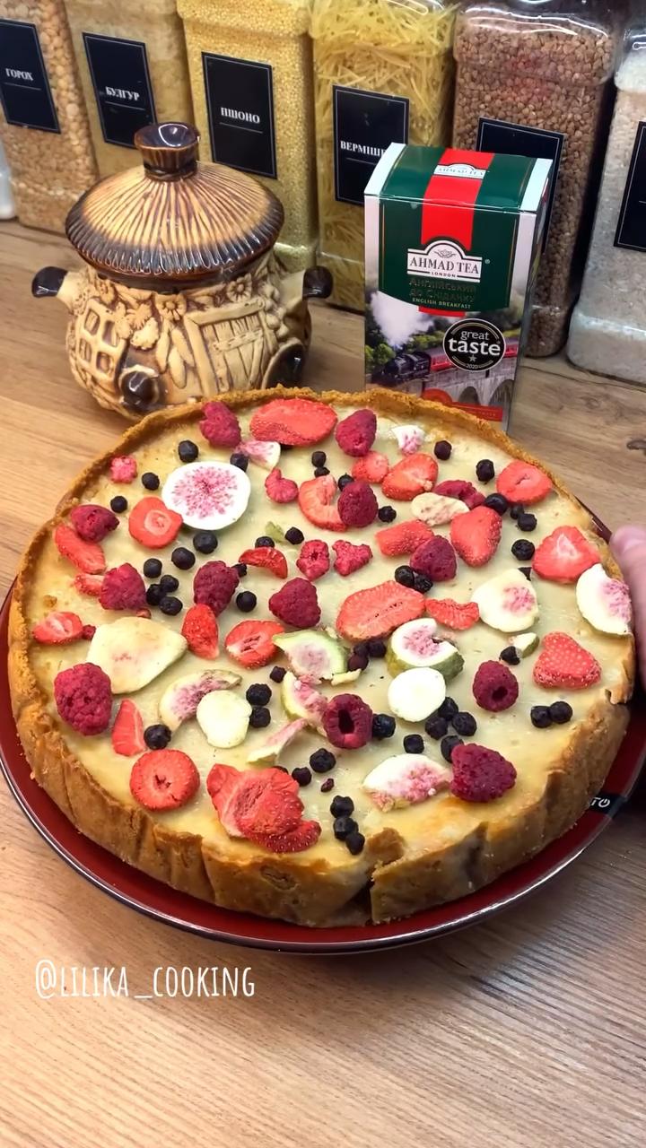 Чізкейк з чорним чаєм☕️