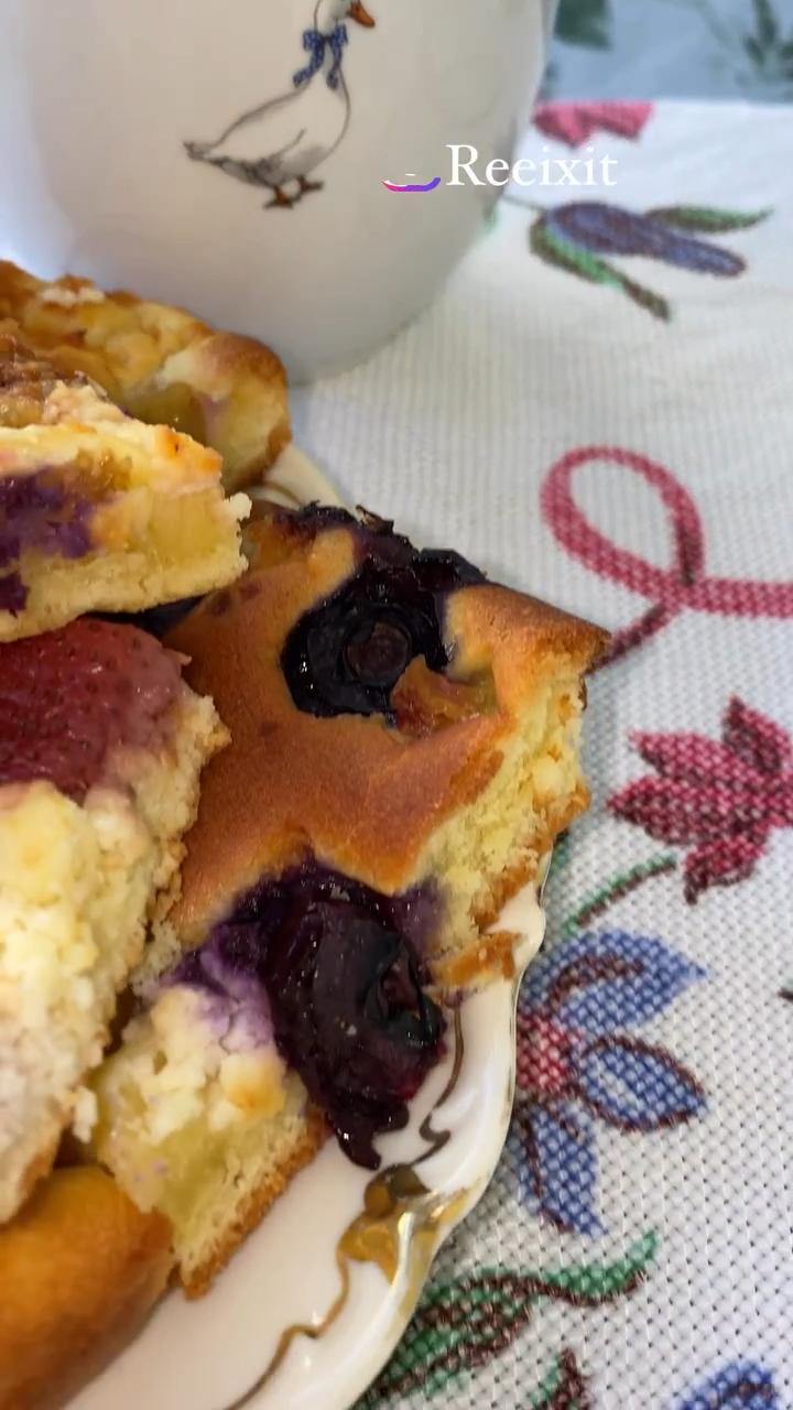 🍓🥯🍑Лінива ватрушка з ягодами