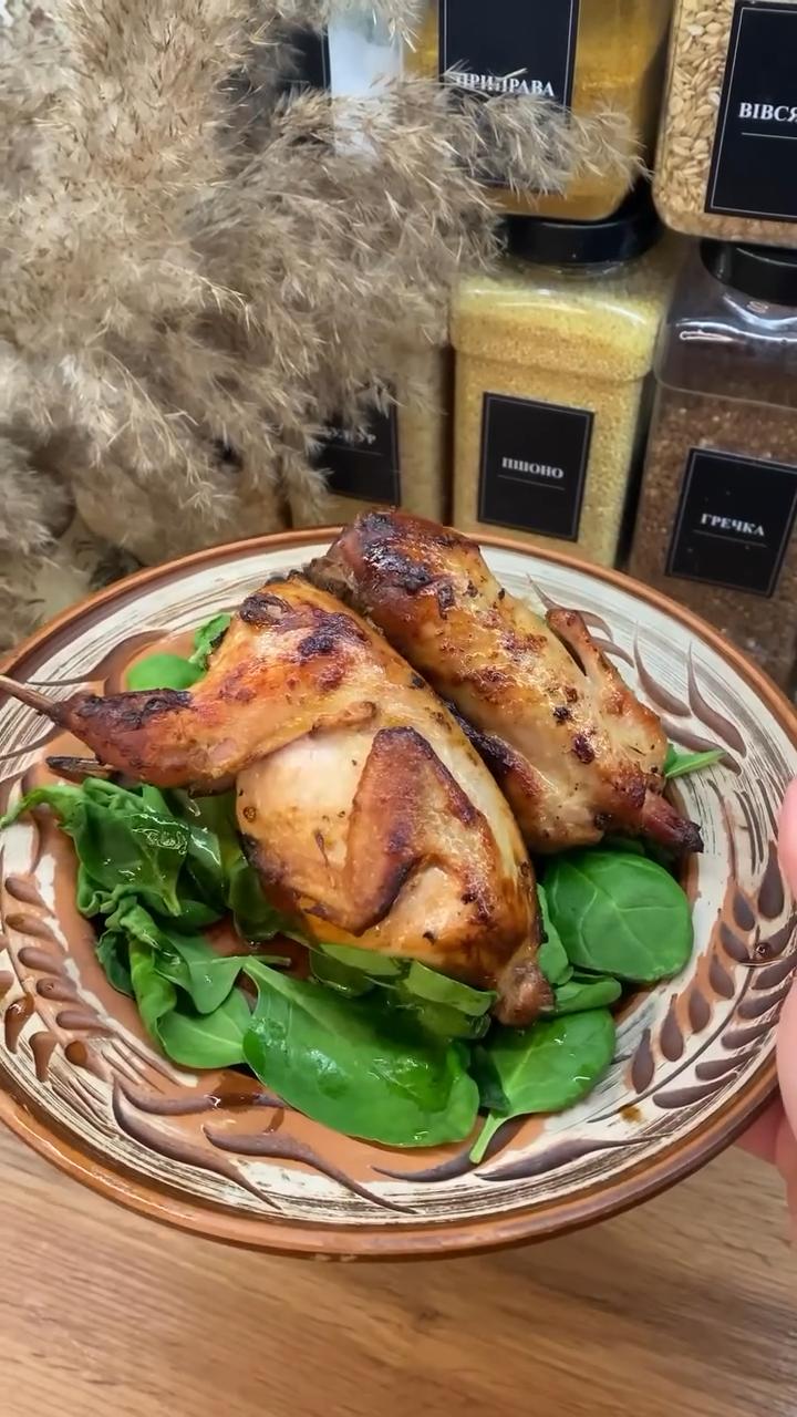 Глазурована перепілка в аерогрилі🍗