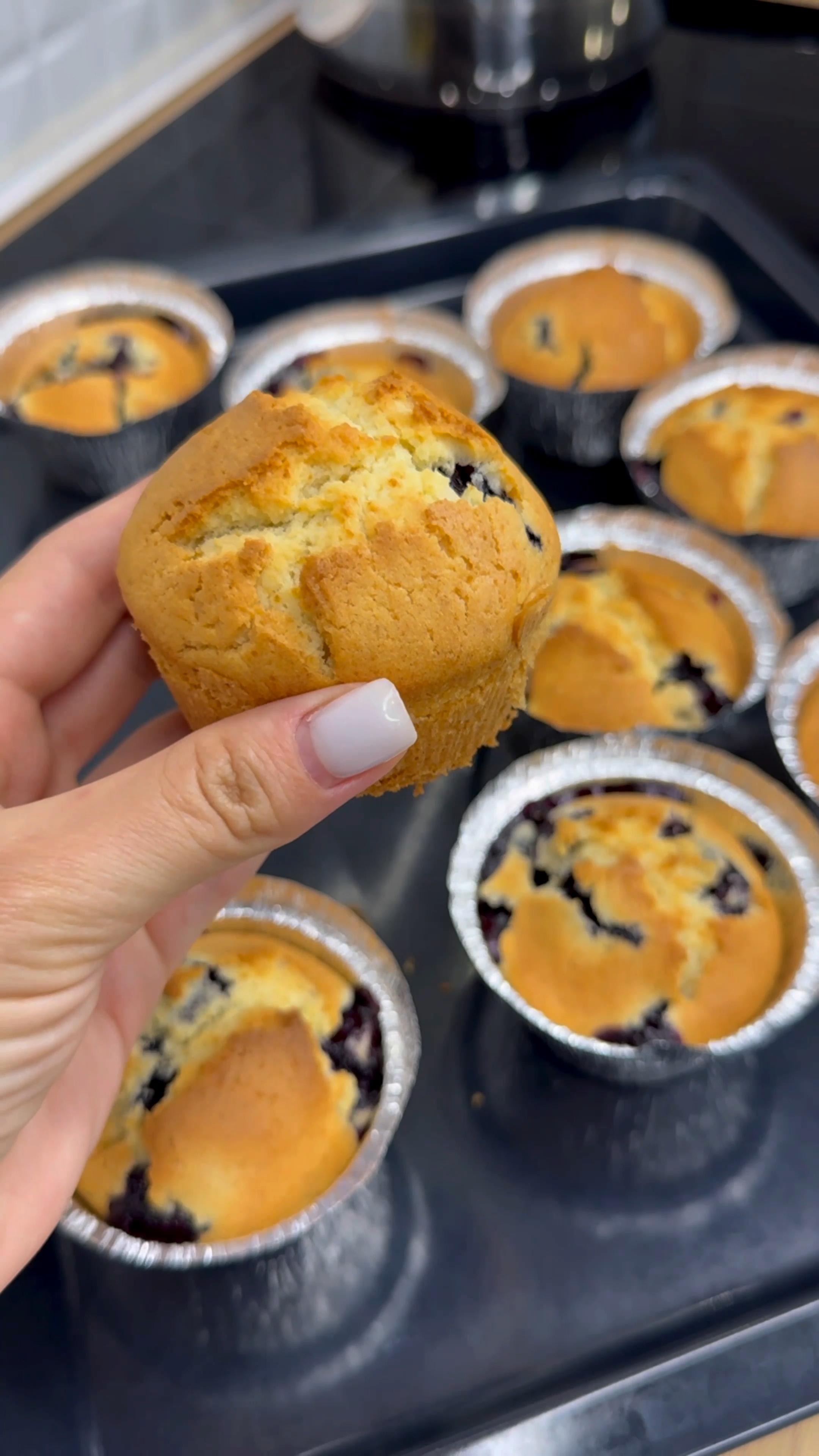 Ванільні кекси з лохиною🧁🫐