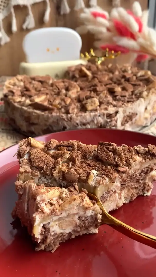 Торт без випікання з бананами🍌