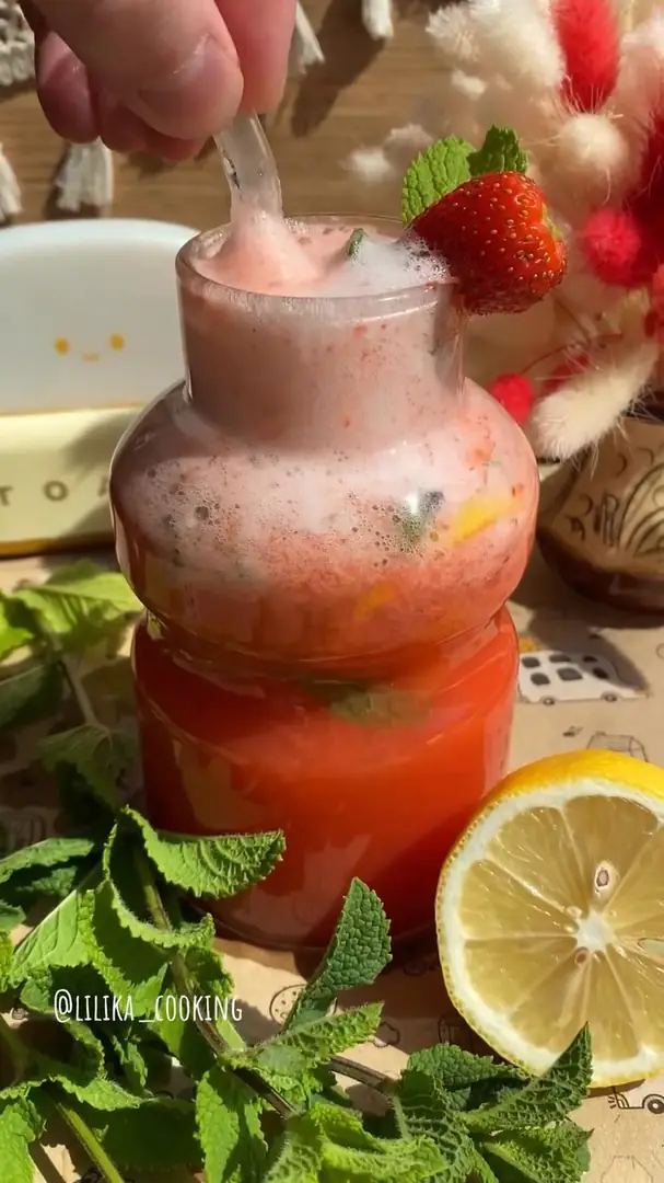 🍓Полуничний мохіто🤤