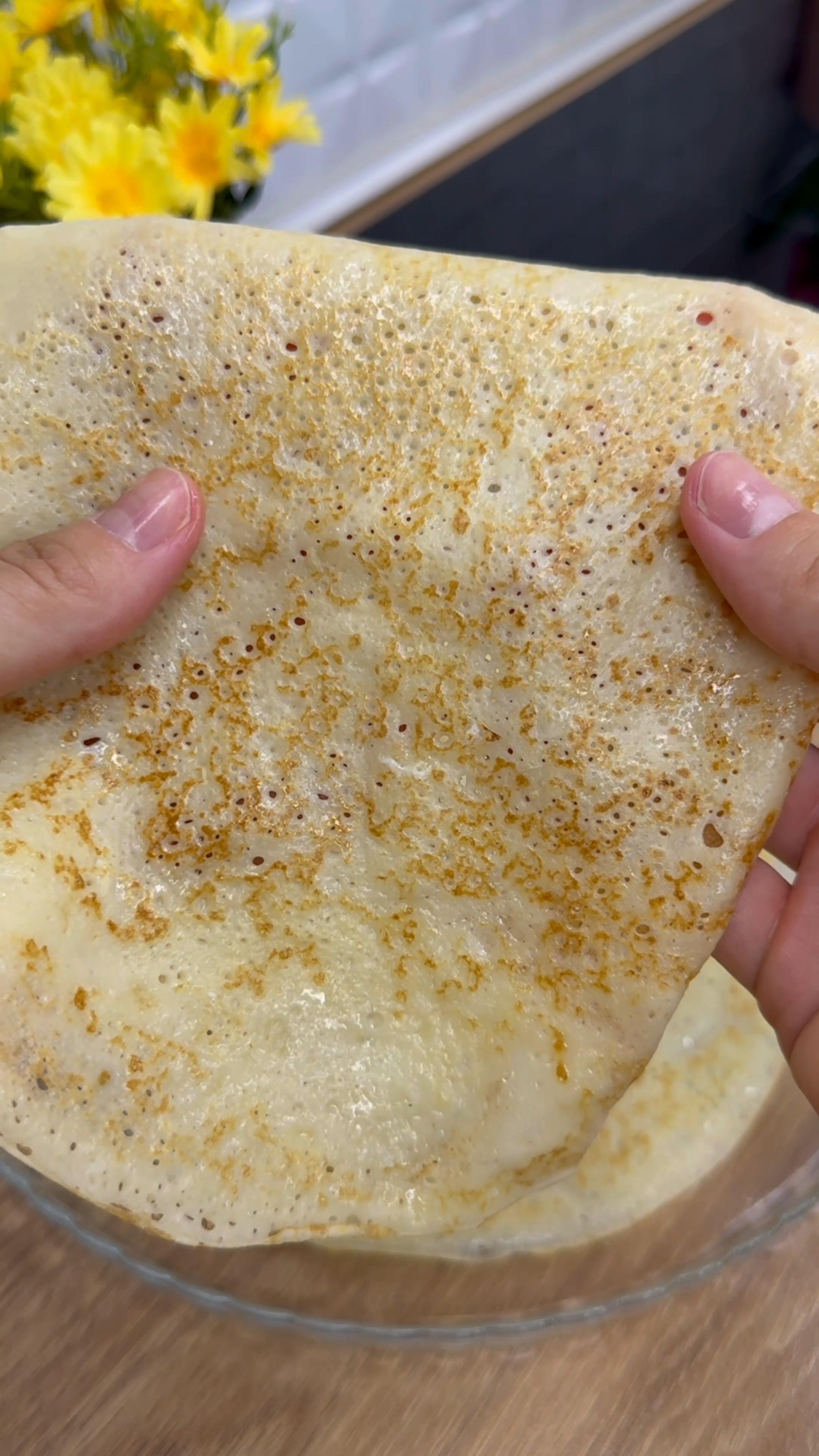 Ідеальний рецепт тонких, ажурних млинців🥞