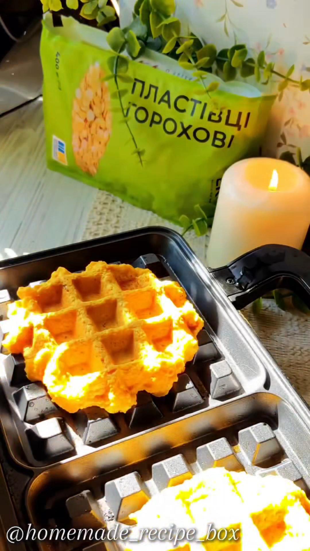 🧇 Горохові протеїнові вафлі (без борошна та варіння)  І не забудьте зберегти 🚩, щоб не загубити☺️