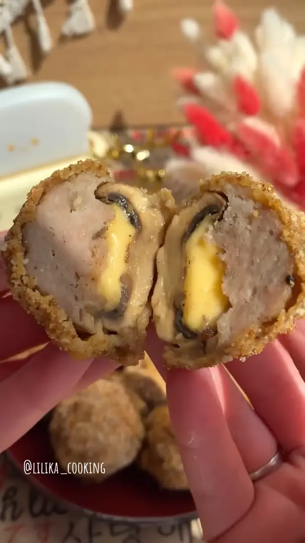 Грибні бойли з фаршем та сиром😋