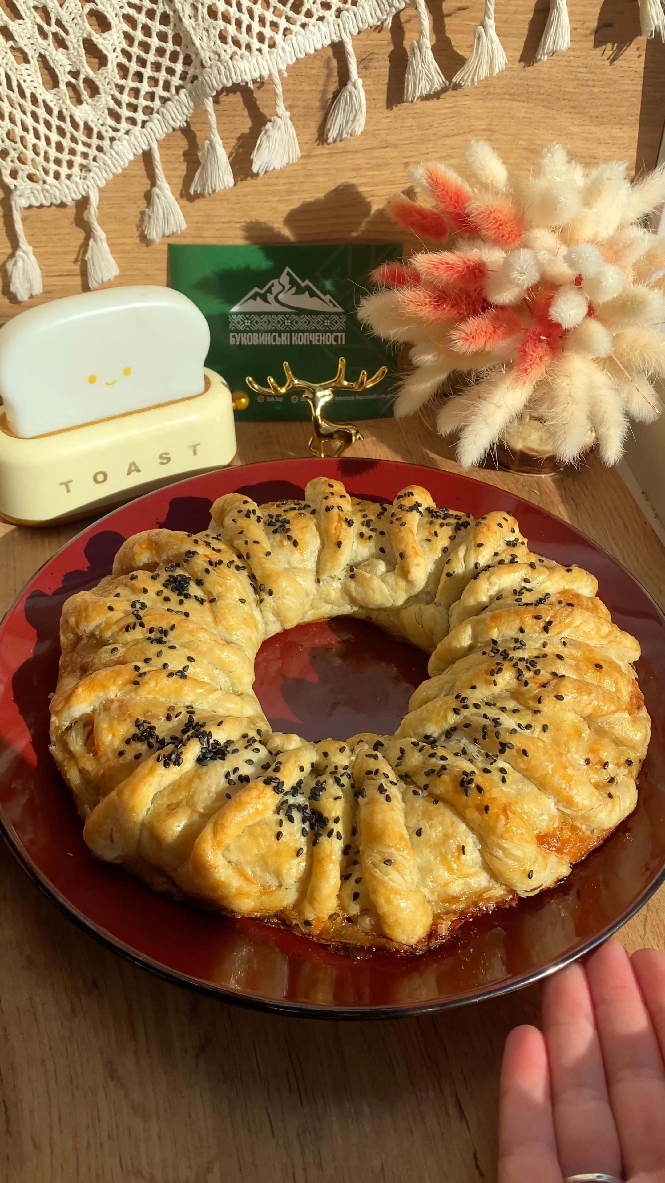 Пиріг з куркою та грибами🤤