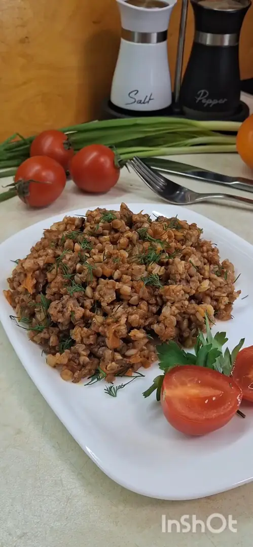 Гречка з фаршем