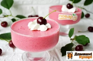 Вишневий мус з манною крупою