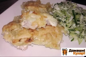 Запіканка з картоплею і м'ясним фаршем